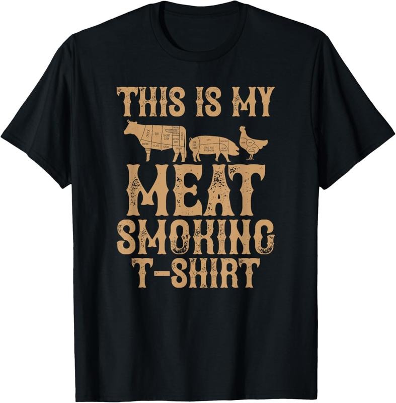100% Cotton This Is My Meat Smoking T-Shirt BBQ Vintage T-Shirt Hoodie, Sweatshirt | PureTeeCo.com