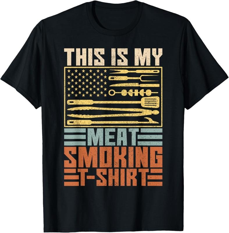 100% Cotton This Is My Meat Smoking T-Shirt Vintage Men BBQ Smoker Grill T-Shirt Hoodie, Sweatshirt | PureTeeCo.com