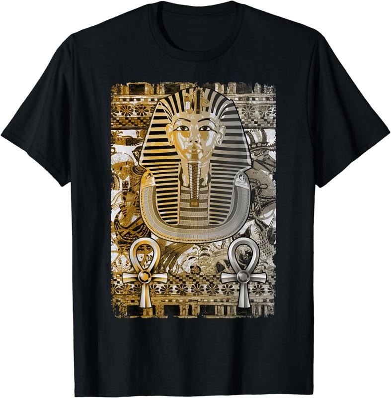 [100% Cotton]Tutankhamun Ancient Egypt Pharoah King Ankh T-Shirt Hoodie, Sweatshirt | PureTeeCo.com