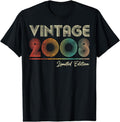 [100% Cotton]Vintage 2008 16 Year Old 16th Birthday Gift for Girls Boys T-Shirt Hoodie, Sweatshirt | PureTeeCo.com