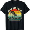 [100% Cotton]Vintage Cabo San Lucas Meico Summer Vacation Sunset Palm T-Shirt Hoodie, Sweatshirt | PureTeeCo.com