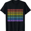 [100% Cotton]Vintage Retro Sunset Neurodivergent Neurodiversity Awareness T-Shirt Hoodie, Sweatshirt | PureTeeCo.com