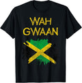 100% Cotton Wah Gwaan Jamaica Flag Jamaican Pride Reggae Vacation TShirt T-Shirt Hoodie, Sweatshirt | PureTeeCo.com