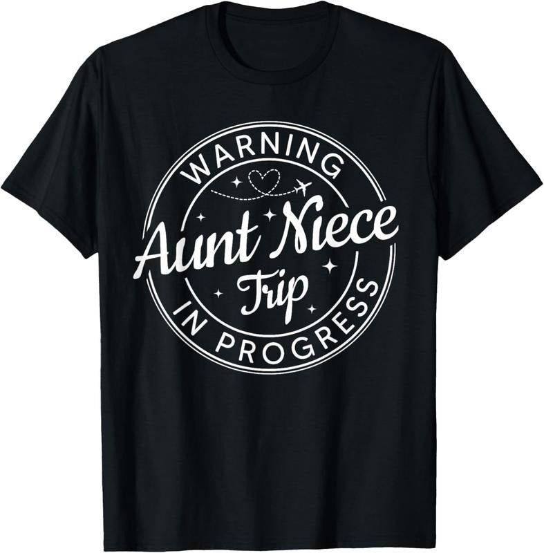 100% Cotton Warning Aunt Niece Trip In Progress Aunt Niece Trip Vacation T-Shirt Hoodie, Sweatshirt | PureTeeCo.com