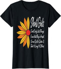 [100% Cotton]Womens Short Girls God Only Lets Things Grow Until They're Perfect T-Shirt Hoodie, Sweatshirt | PureTeeCo.com