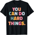 [100% Cotton]You can do hard things teacher T-Shirt Hoodie, Sweatshirt | PureTeeCo.com