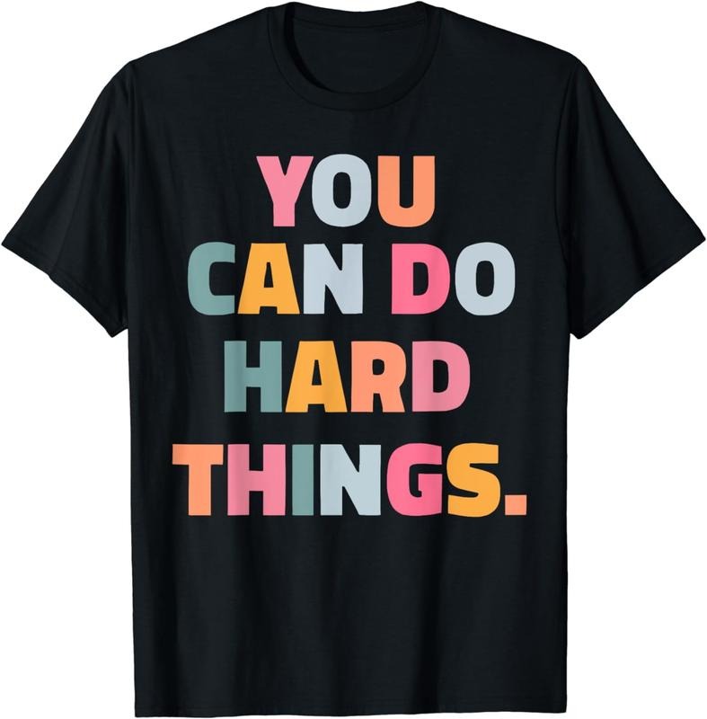 [100% Cotton]You can do hard things teacher T-Shirt Hoodie, Sweatshirt | PureTeeCo.com