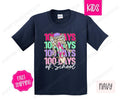 100 Days of School Kids Shirt - School Bow Children's Tshirt - Cute Youth Tee Gildan Hoodie, Sweatshirt | PureTeeCo.com