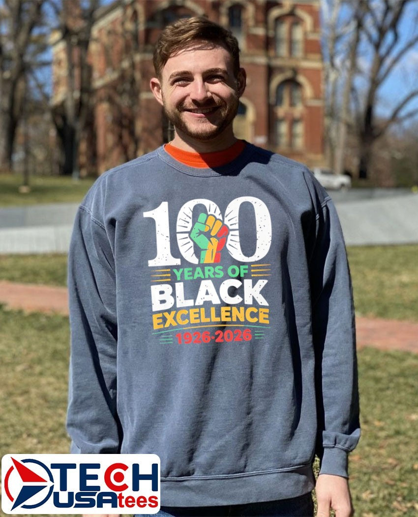 100 Years of Black Excellence 1926-2026 Black History Month shirt