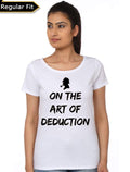 On The Art Of Deduction Sherlock Holmes White T-Shirt Hoodie, Sweatshirt | PureTeeCo.com
