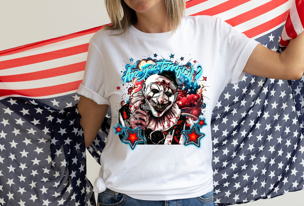 TERRIFIED- UNISEX TEE ADULTS/KIDS Hoodie, Sweatshirt | PureTeeCo.com (Image 1)