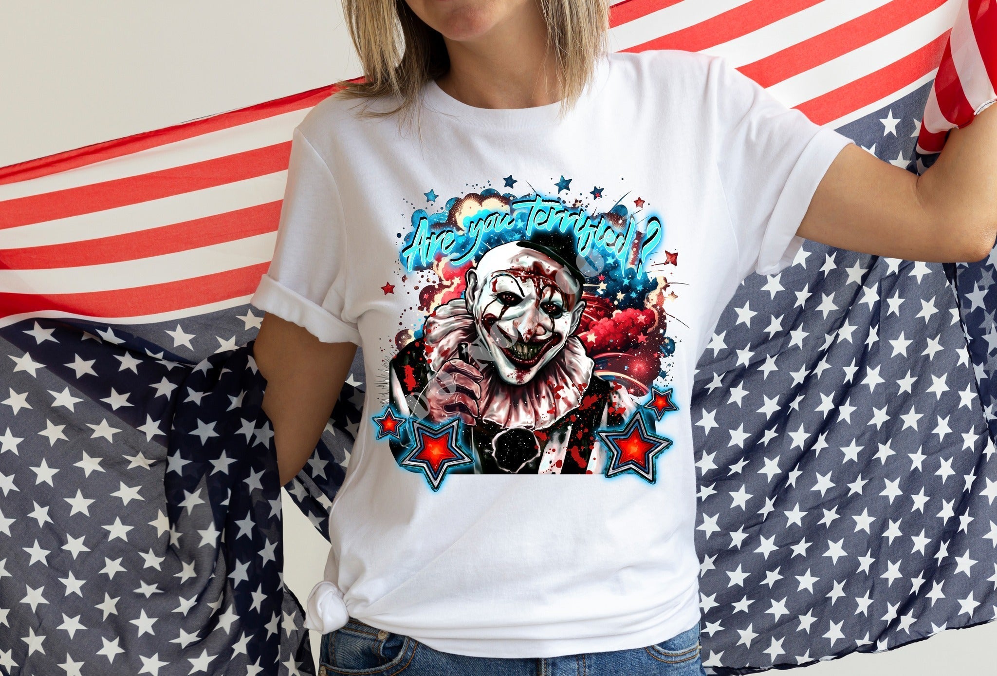 TERRIFIED- UNISEX TEE ADULTS/KIDS Hoodie, Sweatshirt | PureTeeCo.com (Image 1)