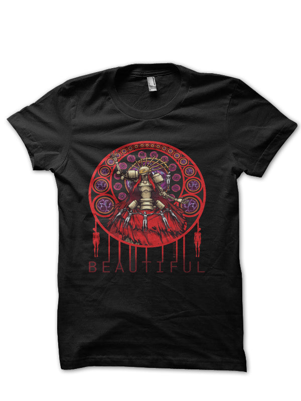 Nier â€“ Simone (Beautiful) Black Half Sleeve T-Shirt Hoodie, Sweatshirt | PureTeeCo.com
