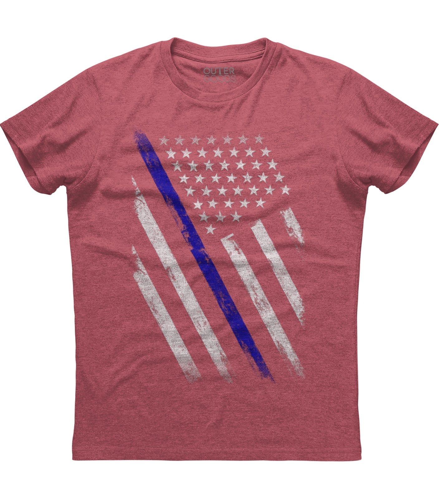 The American Flag Blue Line Patriotic T-shirt (O) Hoodie, Sweatshirt | PureTeeCo.com (Image 5)