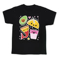 Cute Food Mashups Kid's Tee Hoodie, Sweatshirt | PureTeeCo.com (Image 1)
