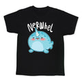 Derpy Narwhal Nerwhel Kid's Tee Hoodie, Sweatshirt | PureTeeCo.com (Image 1)