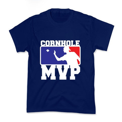 Cornhole MVP Kid's Tee Hoodie, Sweatshirt | PureTeeCo.com (Image 2)