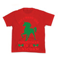 All I Want For Christmas is a Unicorn Kid's Tee Hoodie, Sweatshirt | PureTeeCo.com (Image 1)