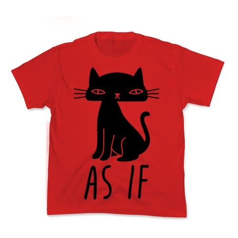 As If Cat Kid's Tee Hoodie, Sweatshirt | PureTeeCo.com (Image 1)
