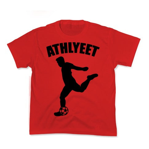 Athlyeet Soccer  Kid's Tee Hoodie, Sweatshirt | PureTeeCo.com (Image 1)
