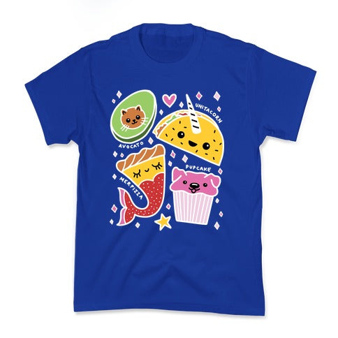 Cute Food Mashups Kid's Tee Hoodie, Sweatshirt | PureTeeCo.com (Image 4)