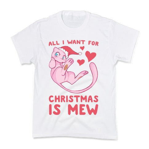 All I Want for Christmas is Mew Kid's Tee Hoodie, Sweatshirt | PureTeeCo.com (Image 2)