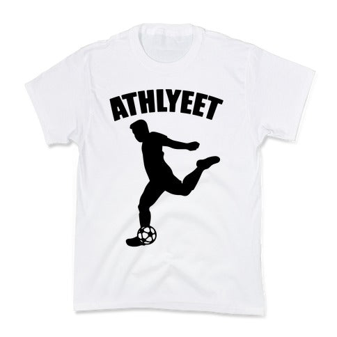 Athlyeet Soccer  Kid's Tee Hoodie, Sweatshirt | PureTeeCo.com (Image 2)