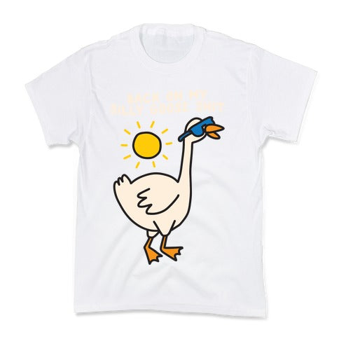 Back On My Silly Goose Shit Kid's Tee Hoodie, Sweatshirt | PureTeeCo.com (Image 5)