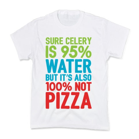 Celery Is Not Pizza Kid's Tee Hoodie, Sweatshirt | PureTeeCo.com (Image 2)