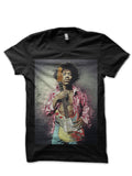 Jimi Hendrix Half Sleeve T-Shirt Hoodie, Sweatshirt | PureTeeCo.com