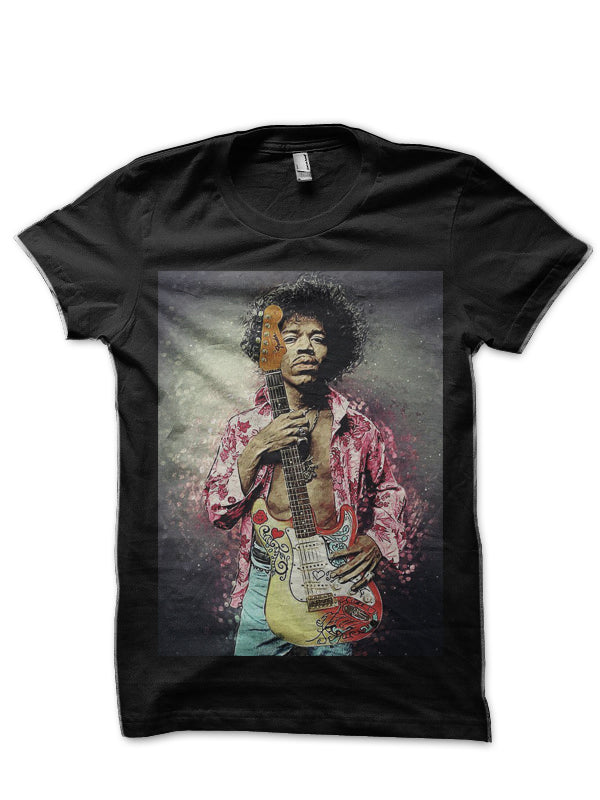Jimi Hendrix Half Sleeve T-Shirt Hoodie, Sweatshirt | PureTeeCo.com