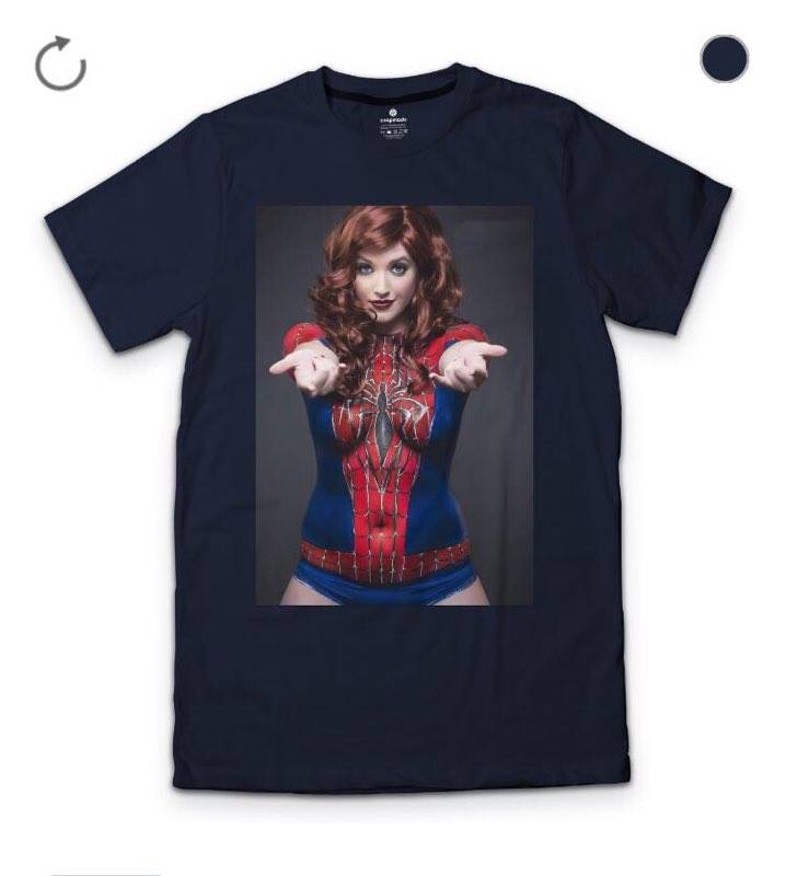 Spider Woman Navy Blue T-Shirt Hoodie, Sweatshirt | PureTeeCo.com