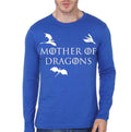 Mother Of  Dragons Blue Full Sleeve T-Shirt Hoodie, Sweatshirt | PureTeeCo.com