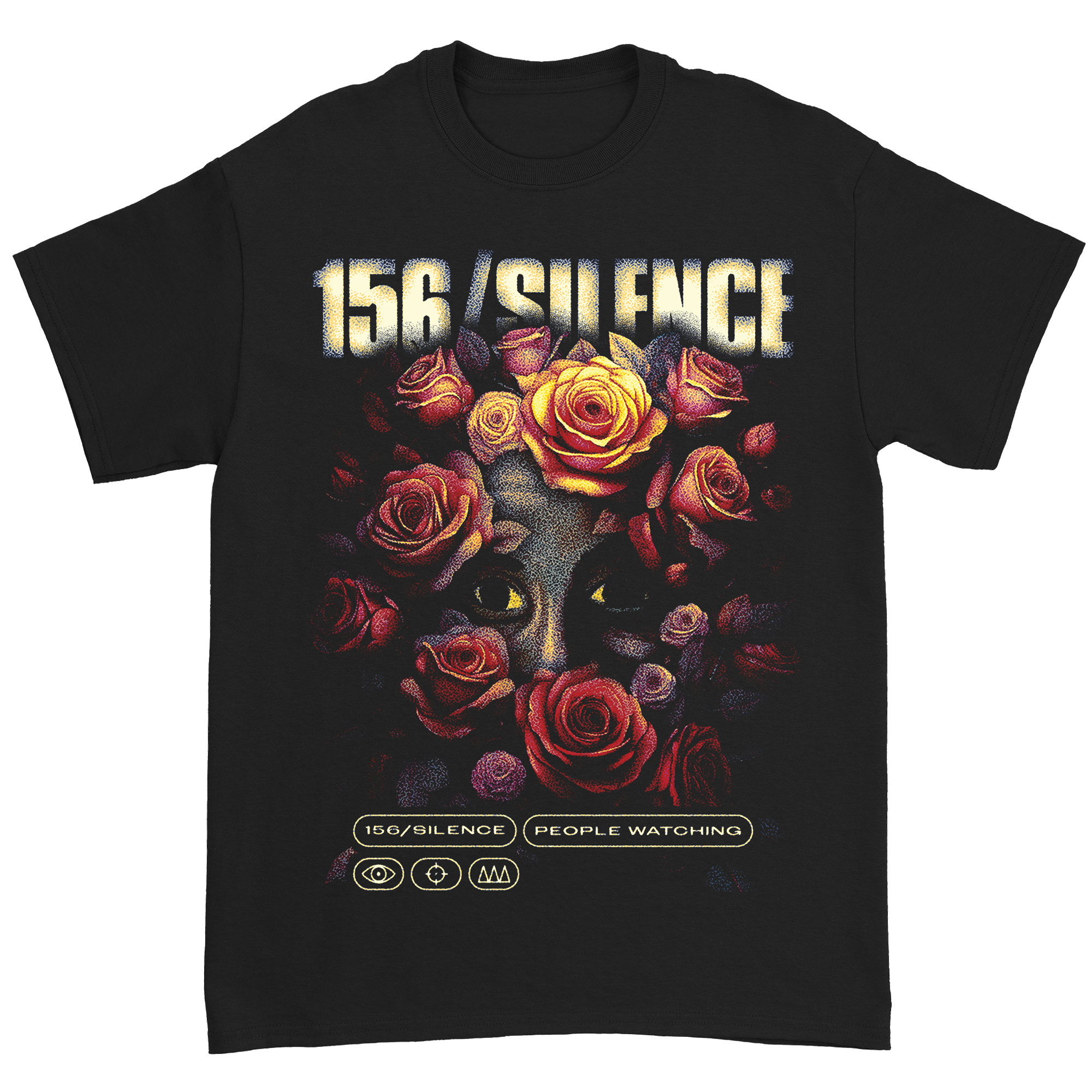 156/Silence - Flower T-Shirt Hoodie, Sweatshirt | PureTeeCo.com (Image 2)