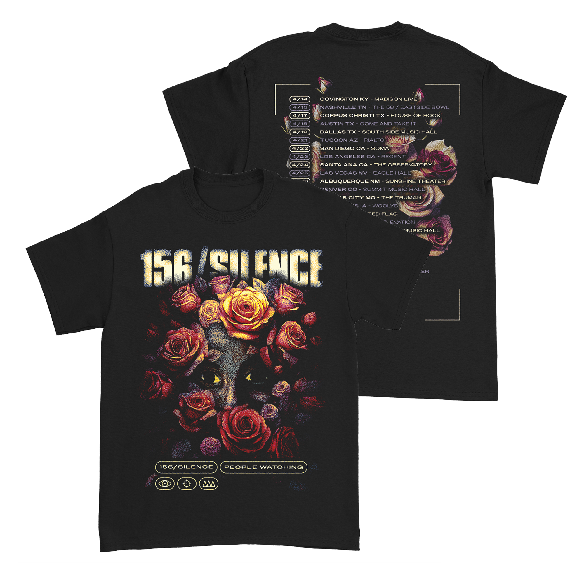 156/Silence - Flower T-Shirt Hoodie, Sweatshirt | PureTeeCo.com (Image 1)