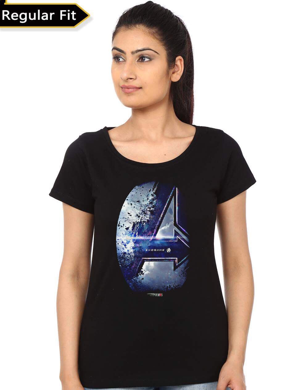 Avengers Endgame Girlâ€™s Black T-Shirt Hoodie, Sweatshirt | PureTeeCo.com