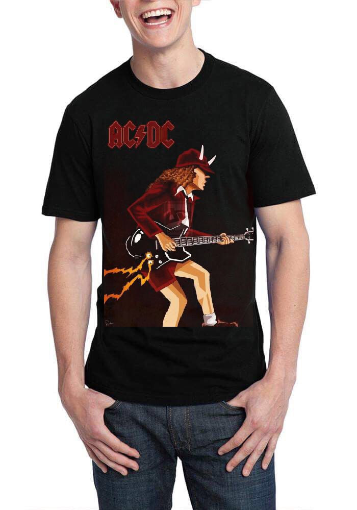 AC DC Rock Band Black T-Shirt