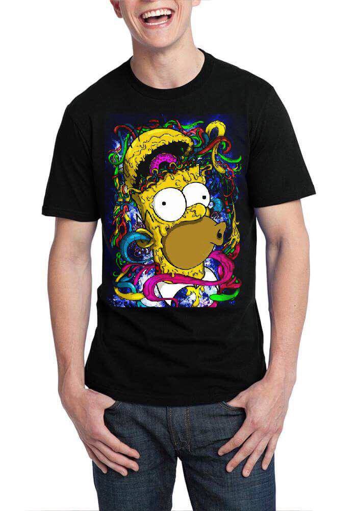 Homer Simpson Black T-Shirt Hoodie, Sweatshirt | PureTeeCo.com