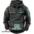 Seattle Kraken Vintage Men Hoodie