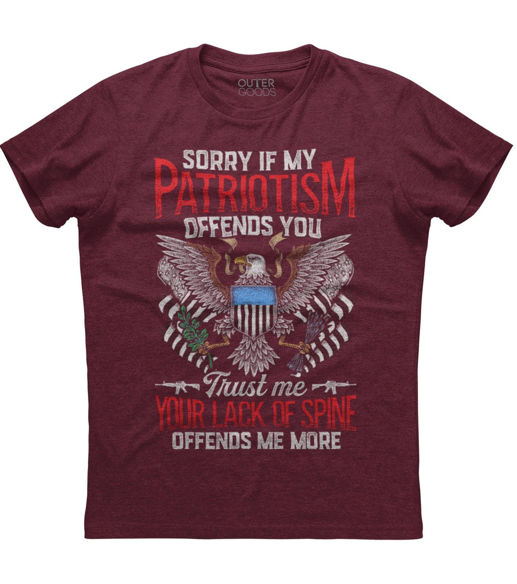 Sorry If My Patriotism Offends You T-Shirt (O) Hoodie, Sweatshirt | PureTeeCo.com (Image 3)