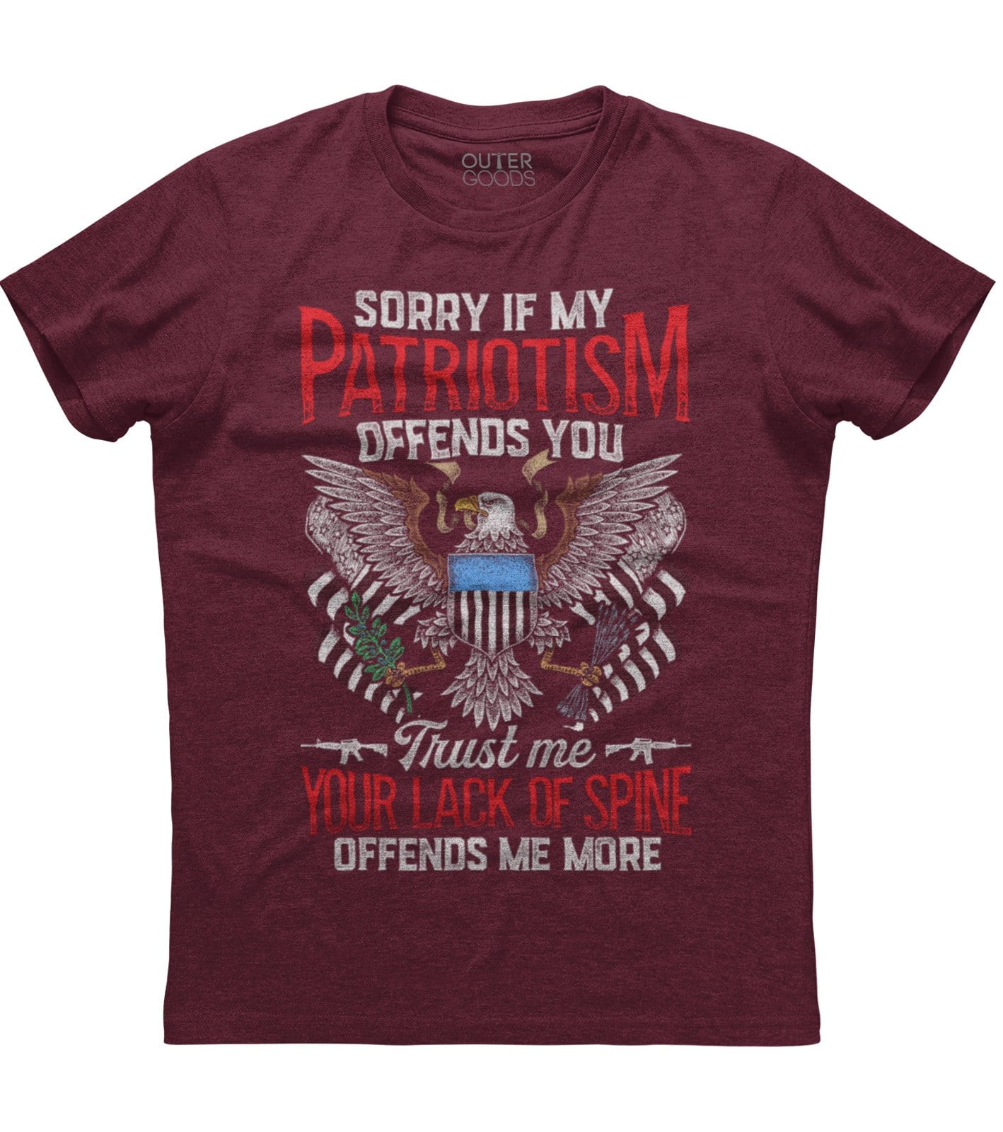 Sorry If My Patriotism Offends You T-Shirt (O) Hoodie, Sweatshirt | PureTeeCo.com (Image 3)