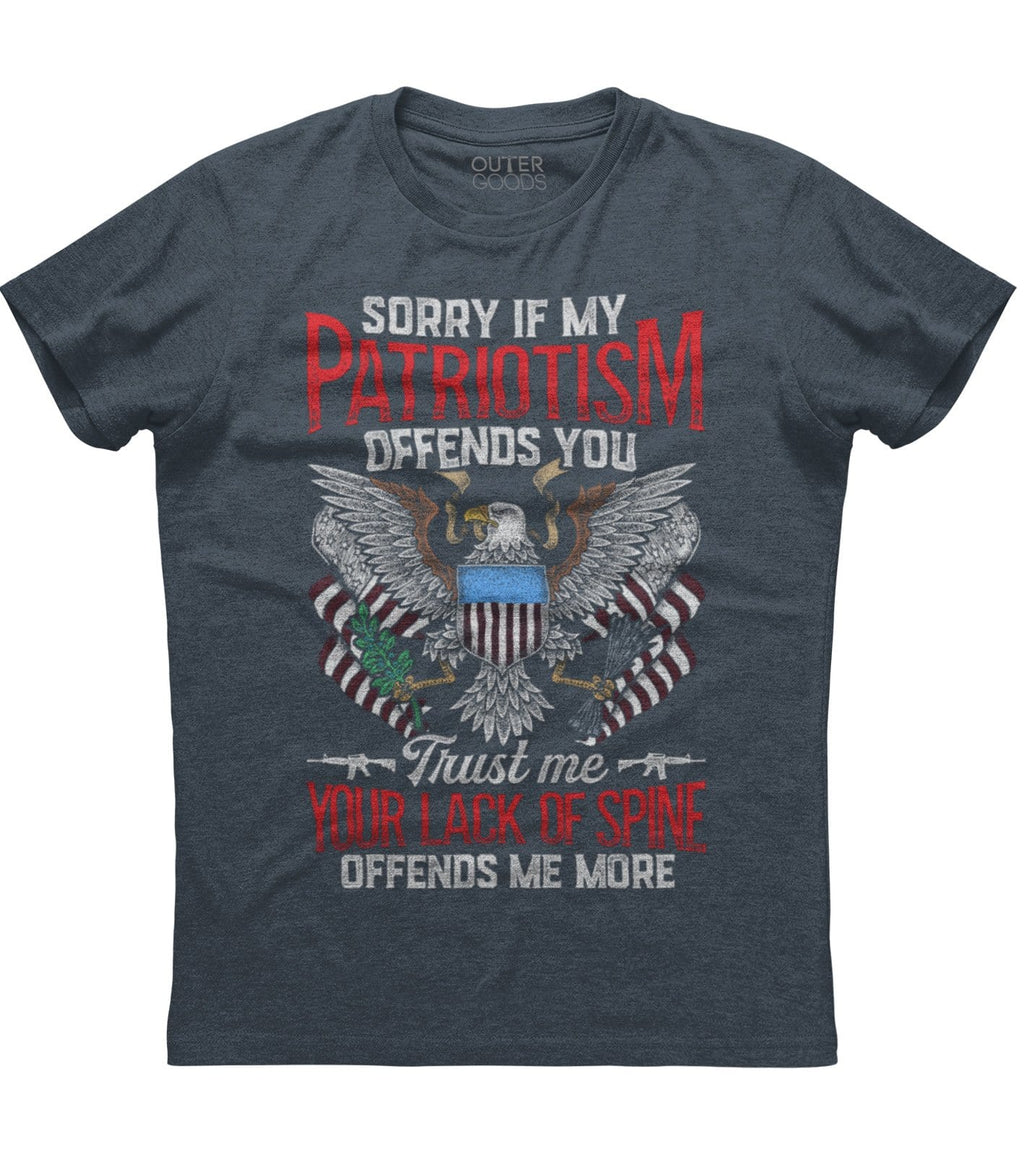 Sorry If My Patriotism Offends You T-Shirt (O) Hoodie, Sweatshirt | PureTeeCo.com (Image 2)