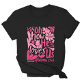 Oh How He Loves Us Shirt Inspirational Christian T-Shirt Gifts For Mom Hoodie, Sweatshirt | PureTeeCo.com