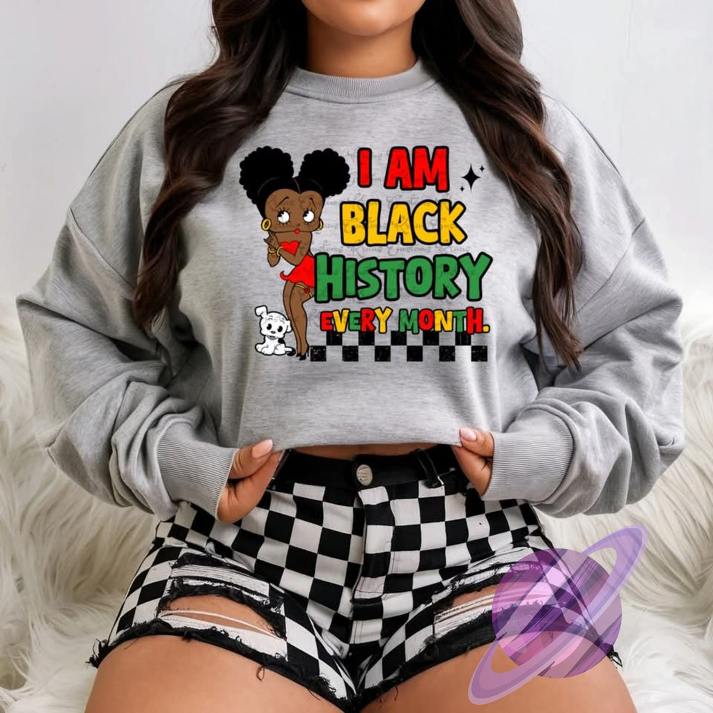 I'M BLACK HISTORY SWEATSHIRT T-Shirts, Hoodie | PureTeeCo.com (Image 1)