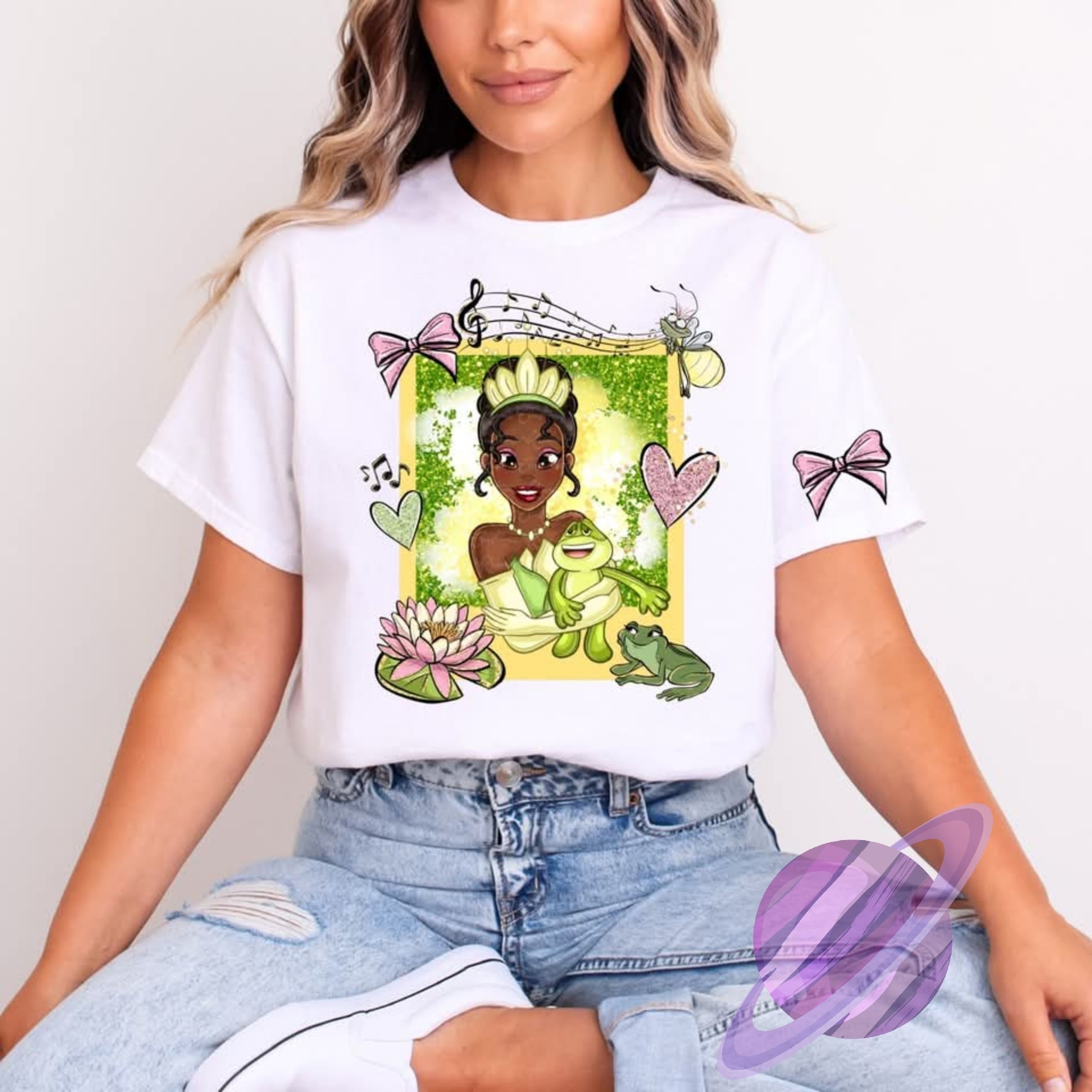 FROG PRINCESS TEE Hoodie, Sweatshirt | PureTeeCo.com (Image 1)