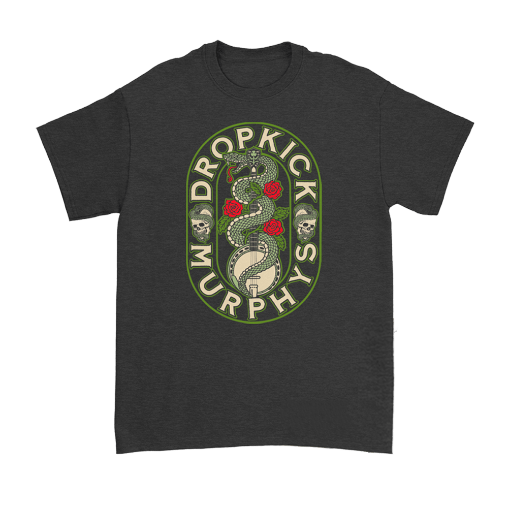 Dropkick Murphys Merch Dropkick Murphys Snake Banjo T-Shirt Gifts For Band Fans Hoodie, Sweatshirt | PureTeeCo.com