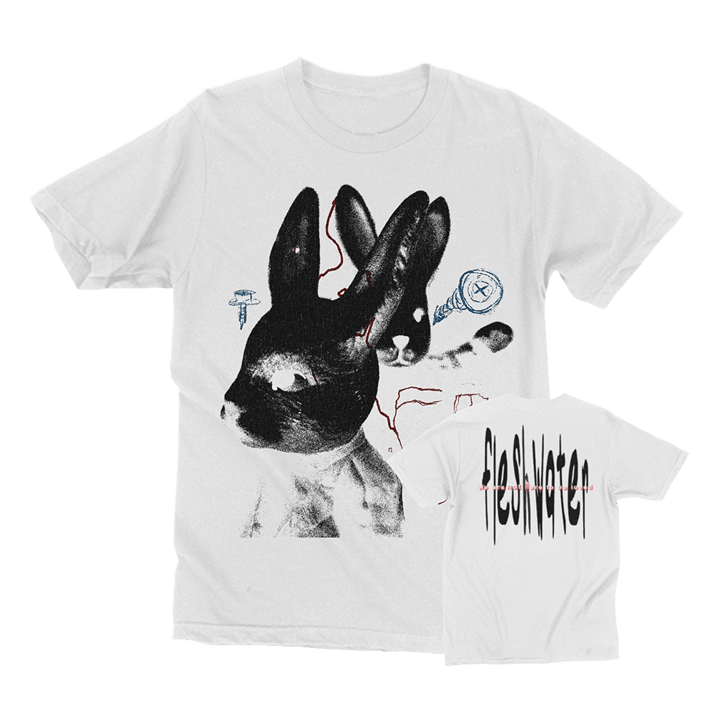 Fleshwater Merch Fleshwater White Rabbit Cement T-Shirt Best Father's Day Presents Hoodie, Sweatshirt (Image 1)