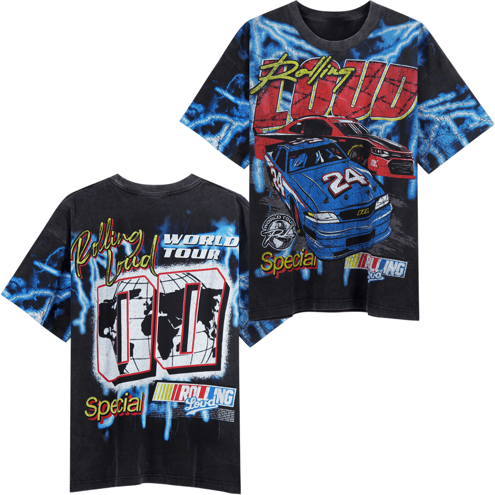 Rolling Loud Merch Rolling Loud WT24 On The Move T-Shirt Gifts For Husband Hoodie, Sweatshirt | PureTeeCo.com