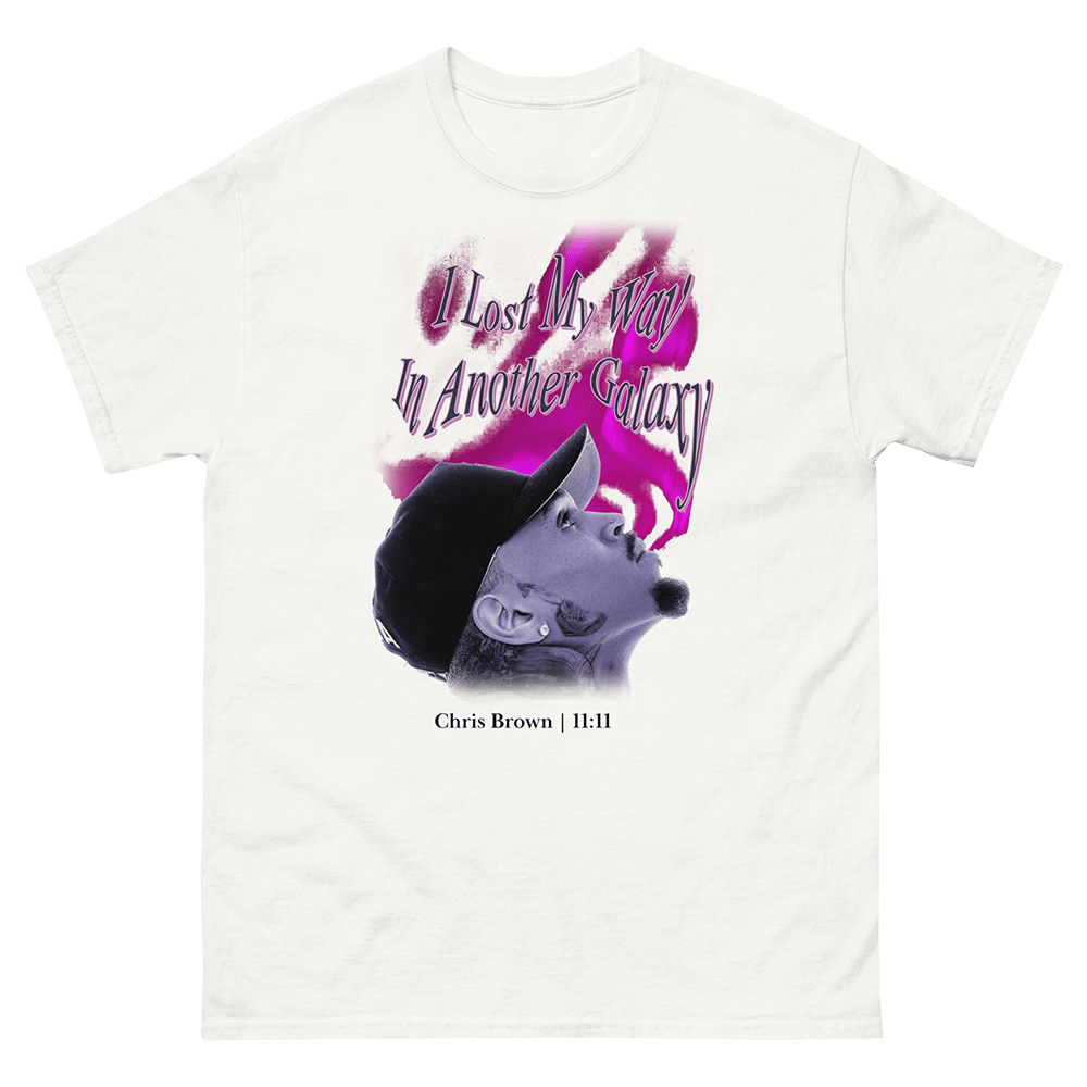 Chris Brown Merch Galaxy Aura S'S White Shirt Chris Brown T-Shirt Top 10 Father's Day Gifts Hoodie, Sweatshirt