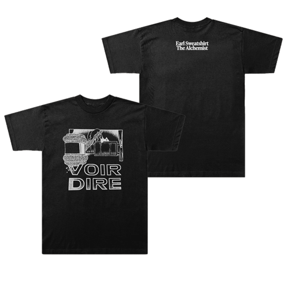 Earl Sweatshirt Merch VOIR DIRE Black T-Shirt Gifts For Father's Day From Daughter Hoodie | PureTeeCo.com